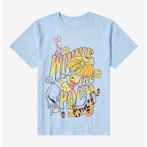 NWT Box Lunch Disney Winnie the Pooh Friends Groovy Tee.  Size Youth Small.